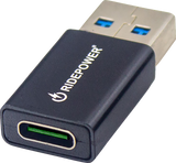 Male USB to Female USB-C Compact Power Adapter