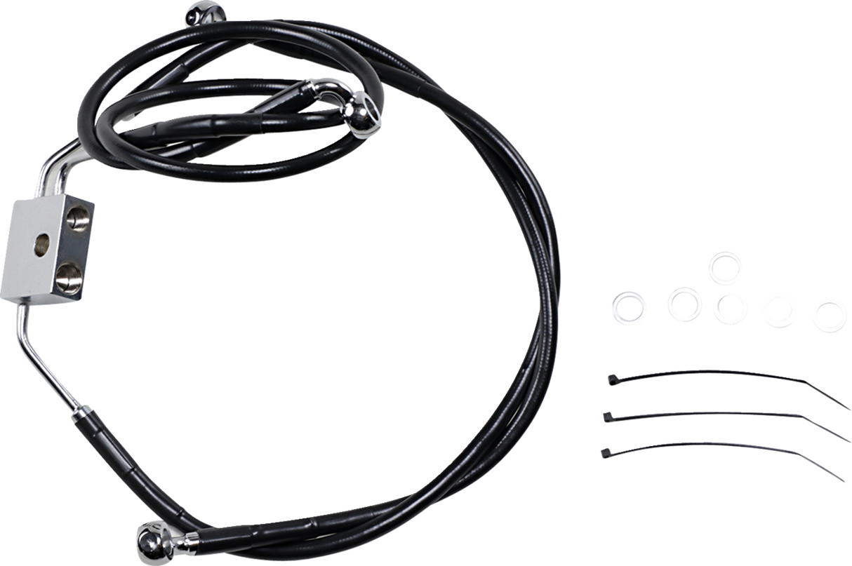 Extended Length Black Vinyl Brake Line Kit [2/2]