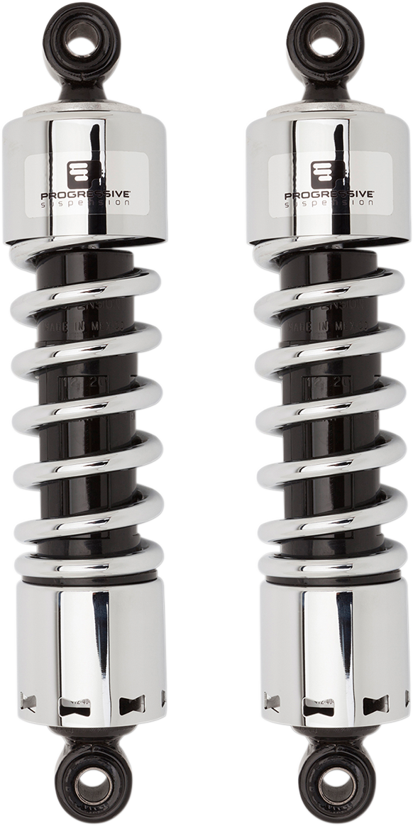 412 Series Shocks — Black/Chrome
