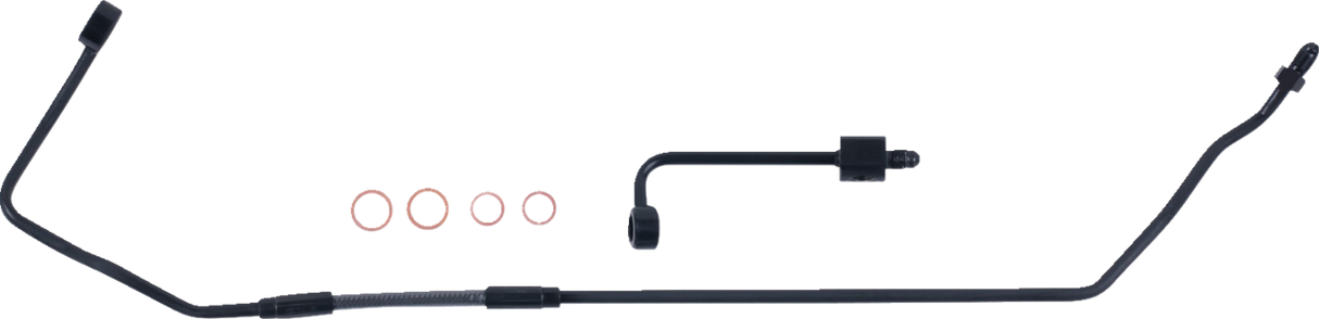 Brake Line Kit - MC to HCU - Rear - Black Pearl