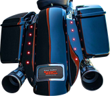 Swoop Three Piece Stretched Rear Fender Kit With Side Panels and Lightening Bolts