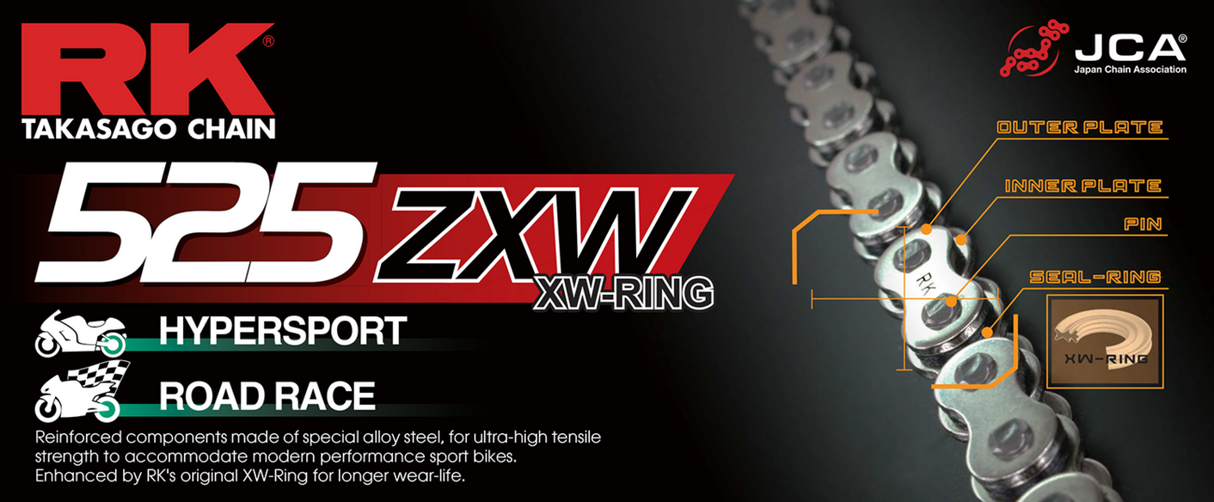 Sealed Chain (ZXW) Connecting Link — 525 ZXW
