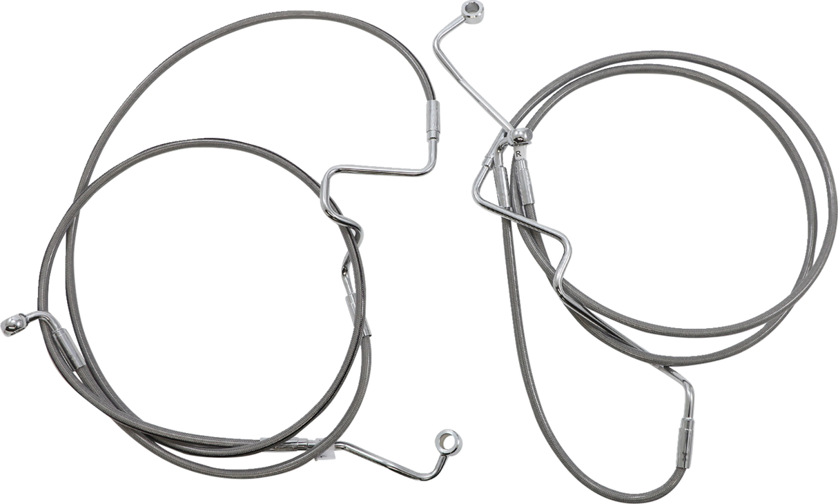 XR Handlebar Installation Kit - 15"-17" Ape Hangers - '21-'22 FLHR - Stainless Steel/Chrome