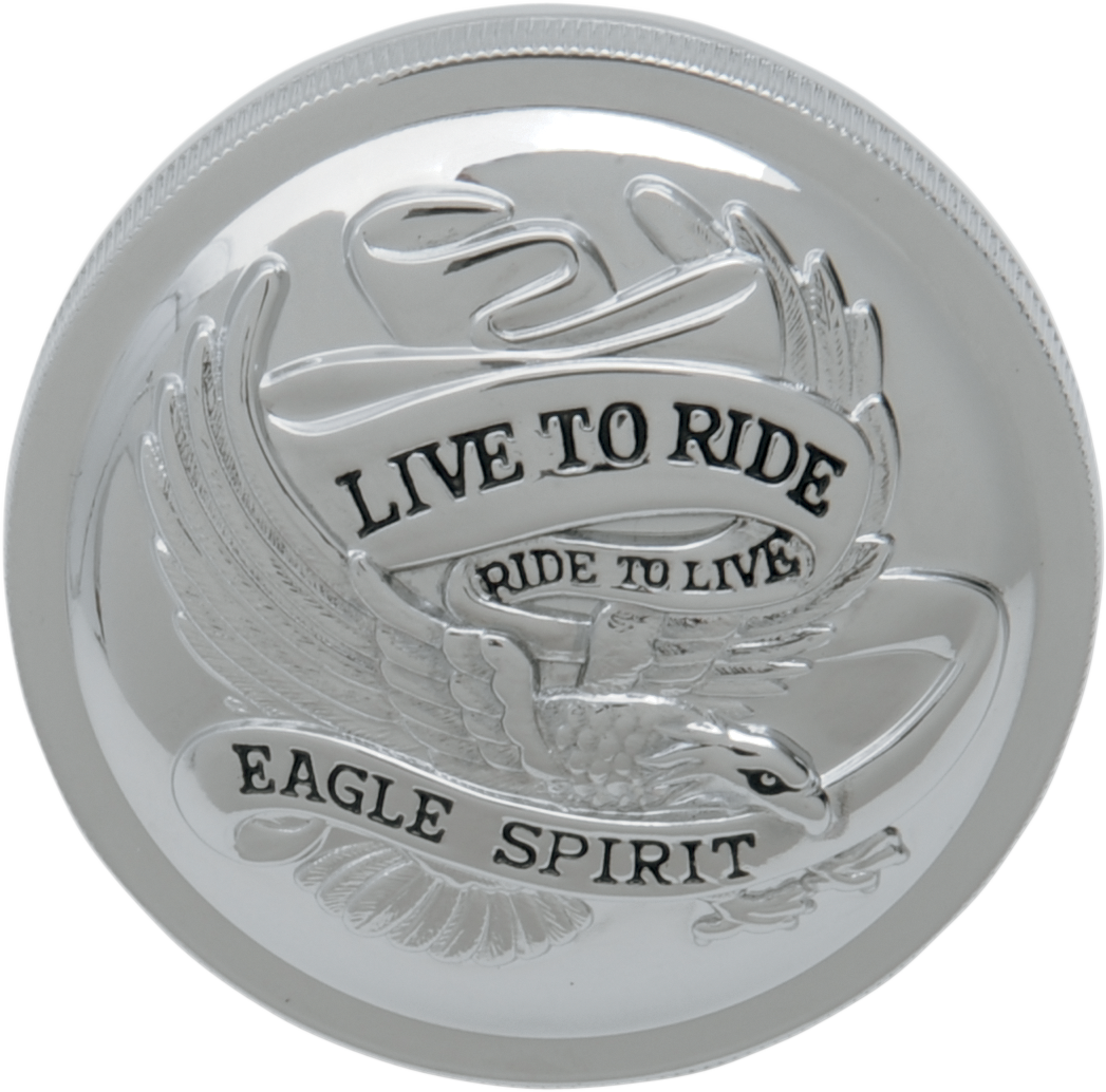 "Live to Ride" Gas Cap — Vented