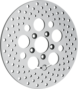 Polished Stainless Steel Drilled Brake Rotor