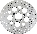 Polished Stainless Steel Drilled Brake Rotor