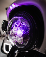 Shark Demon® 7” Round LED Headlight with Color Changing Backlight