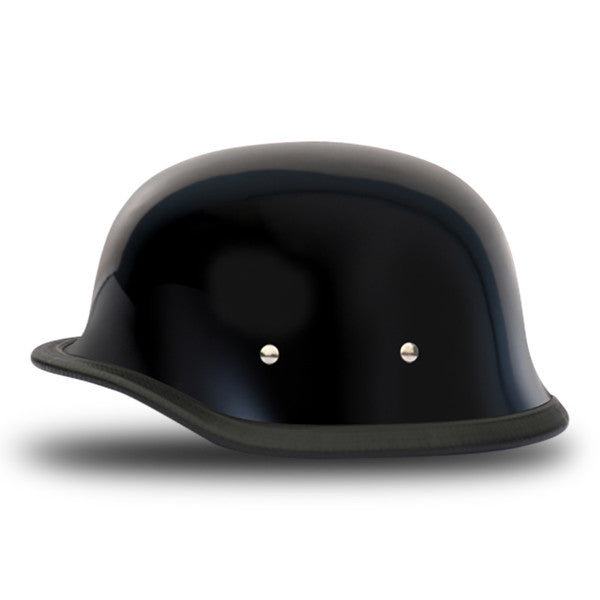 GERMAN- HI-GLOSS BLACK HELMET