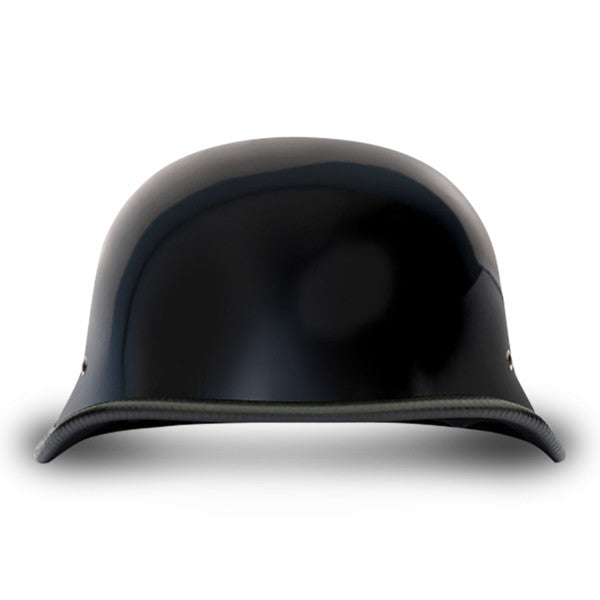 GERMAN- HI-GLOSS BLACK HELMET