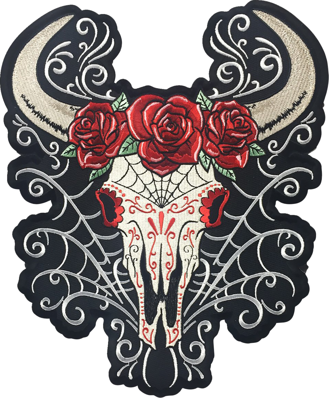 D.O.D Western Skull Large Embroidered Patch