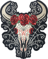 D.O.D Western Skull Large Embroidered Patch