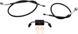Black Braided Brake Line Kit