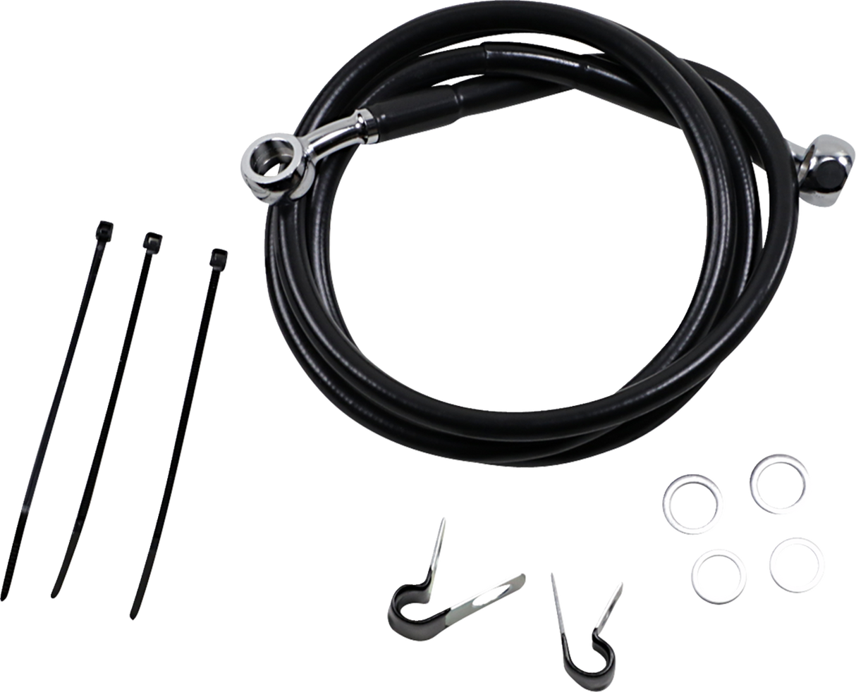 Extended Length Black Vinyl Brake Line Kit [2/2]
