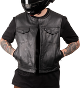 Encinal Leather Shorty Riding Vest