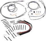 Complete Stainless Braided Handlebar Cable/Brake Line Kit