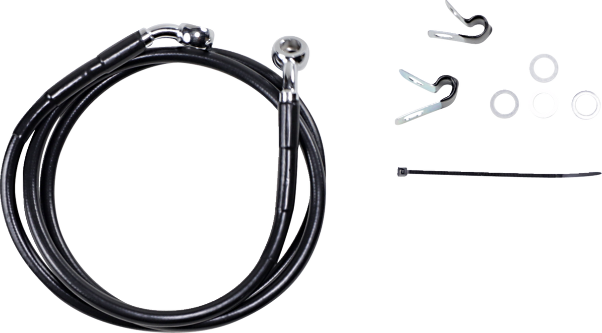 Extended Length Black Vinyl Brake Line Kit [2/2]