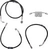 Black Braided Brake Line Kit