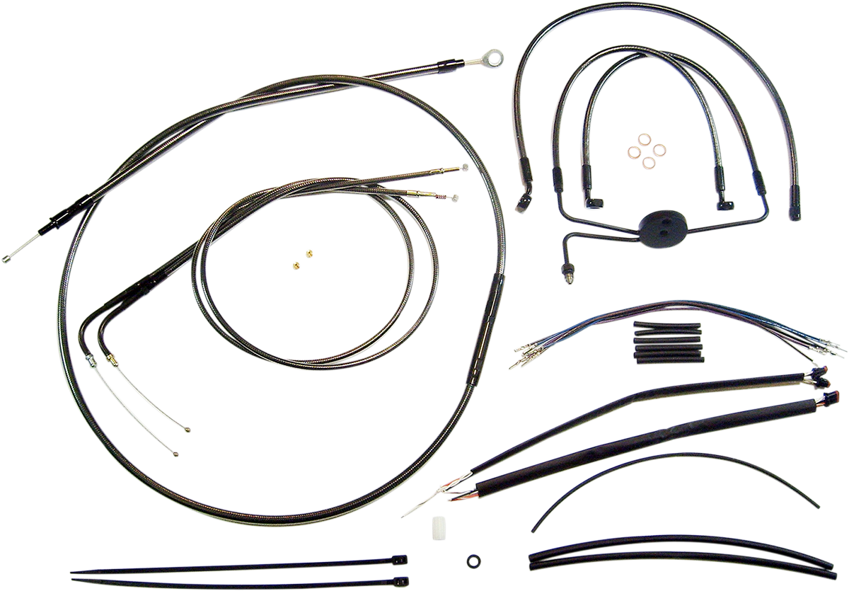 Black Pearl™ Designer Handlebar Installation Kit - 12"-14" - '12-'17 FXDF