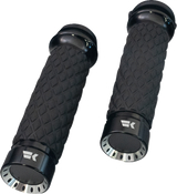 Turbine Grips - Custom Contour - Diamond - TBW- Black