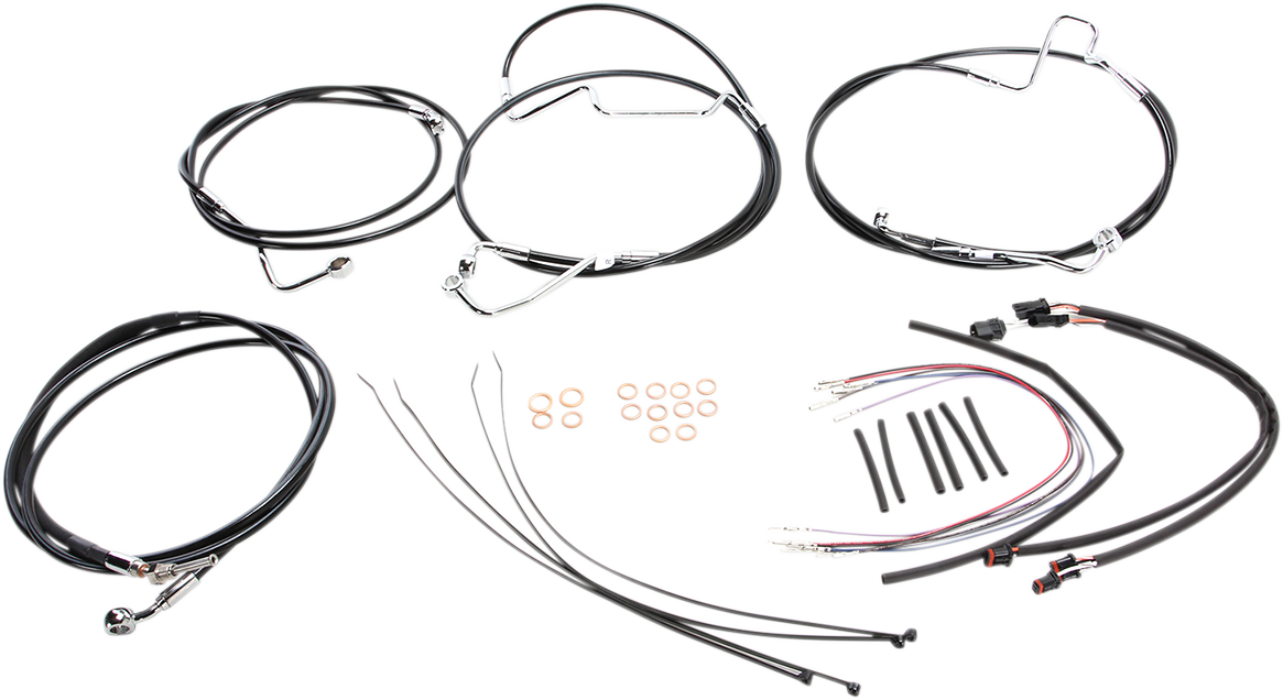 XR Handlebar Installation Kit - 12"-14" Ape Hangers - '14-'15 FLH - Black