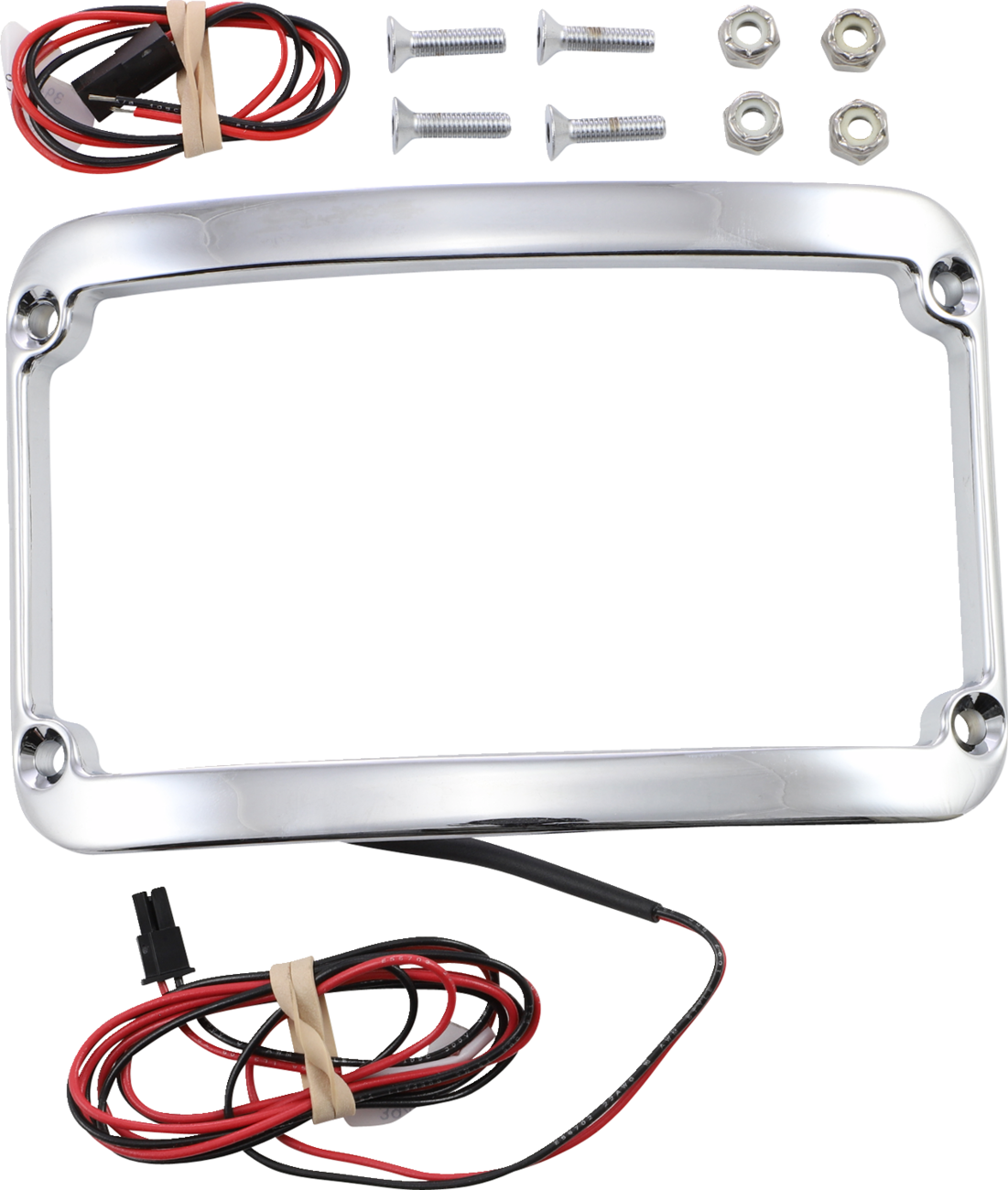 WFB™ Benchmark Stretched Rear Fender Lighted License Plate Frame