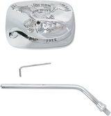"Ride Free" Steel Mirror