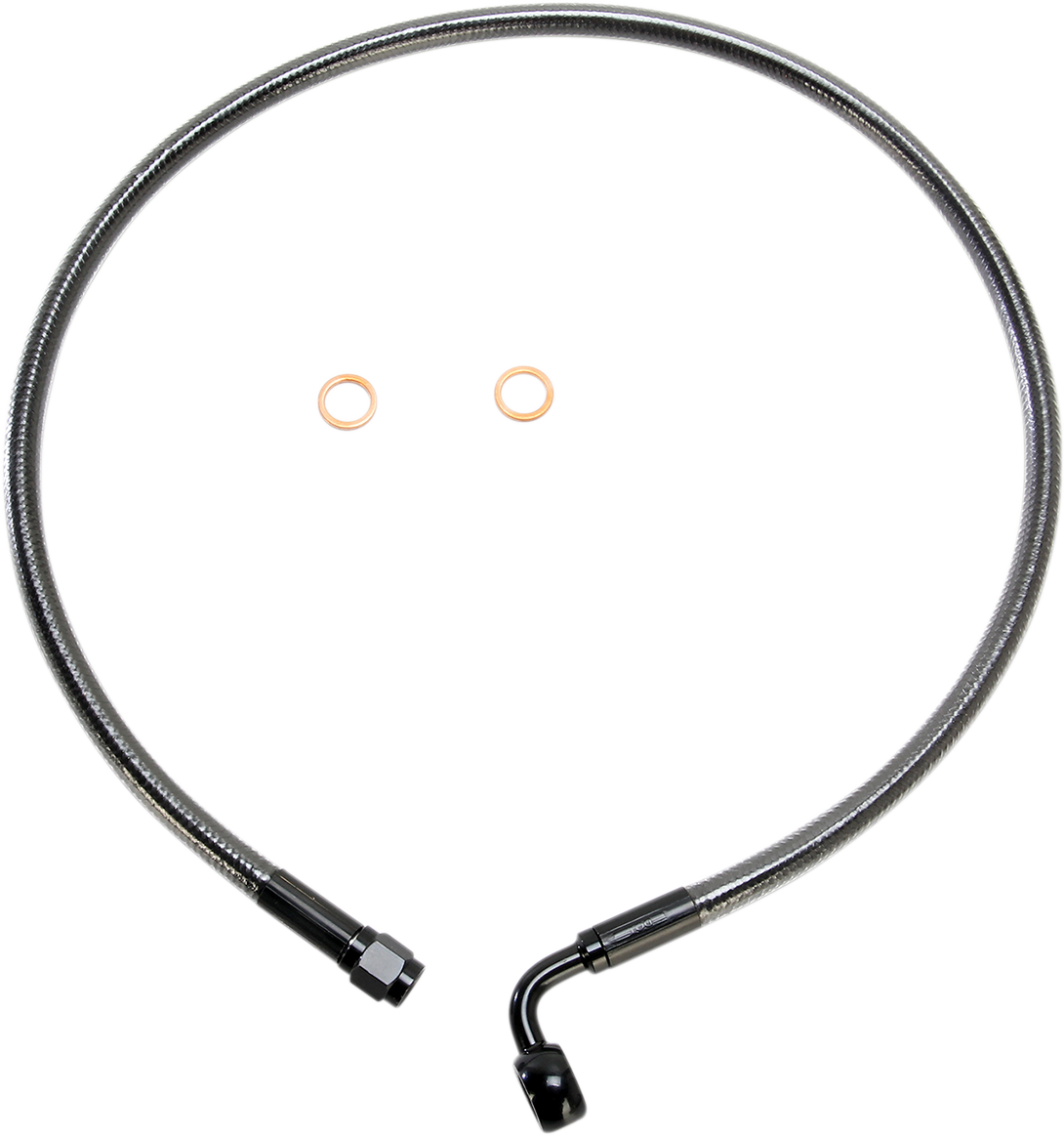 Brake Line - 10 mm-90° - 28" - Black Pearl