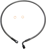 Brake Line - 10 mm-90° - 28" - Black Pearl