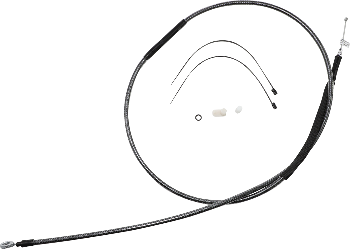 High-Efficiency Polished KARBONFIBR Clutch Cable - 76-11/16"