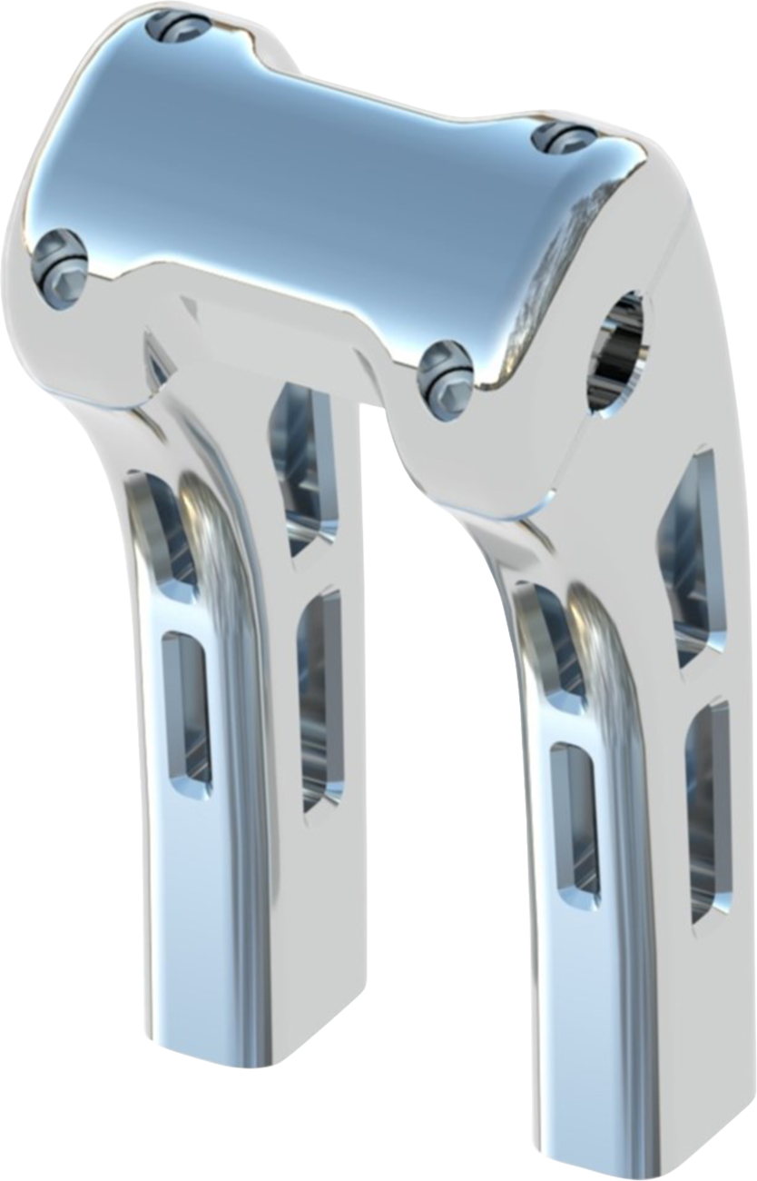 Ghost Risers - 1-1/4 Clamp - 8" - Chrome