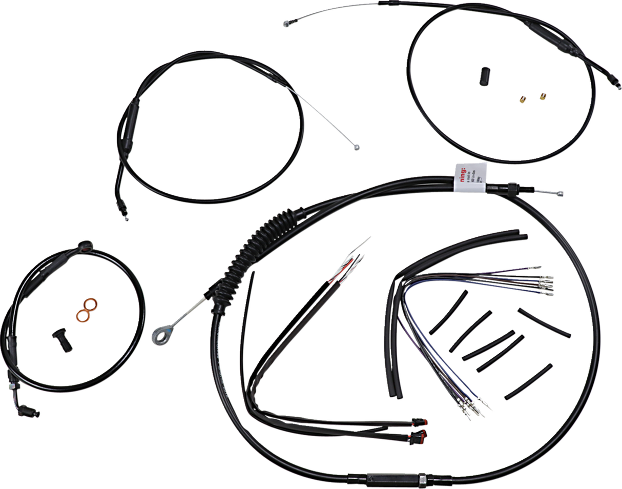 Extended Handlebar Cable and Brake Line Kit for Sportsters with ABS