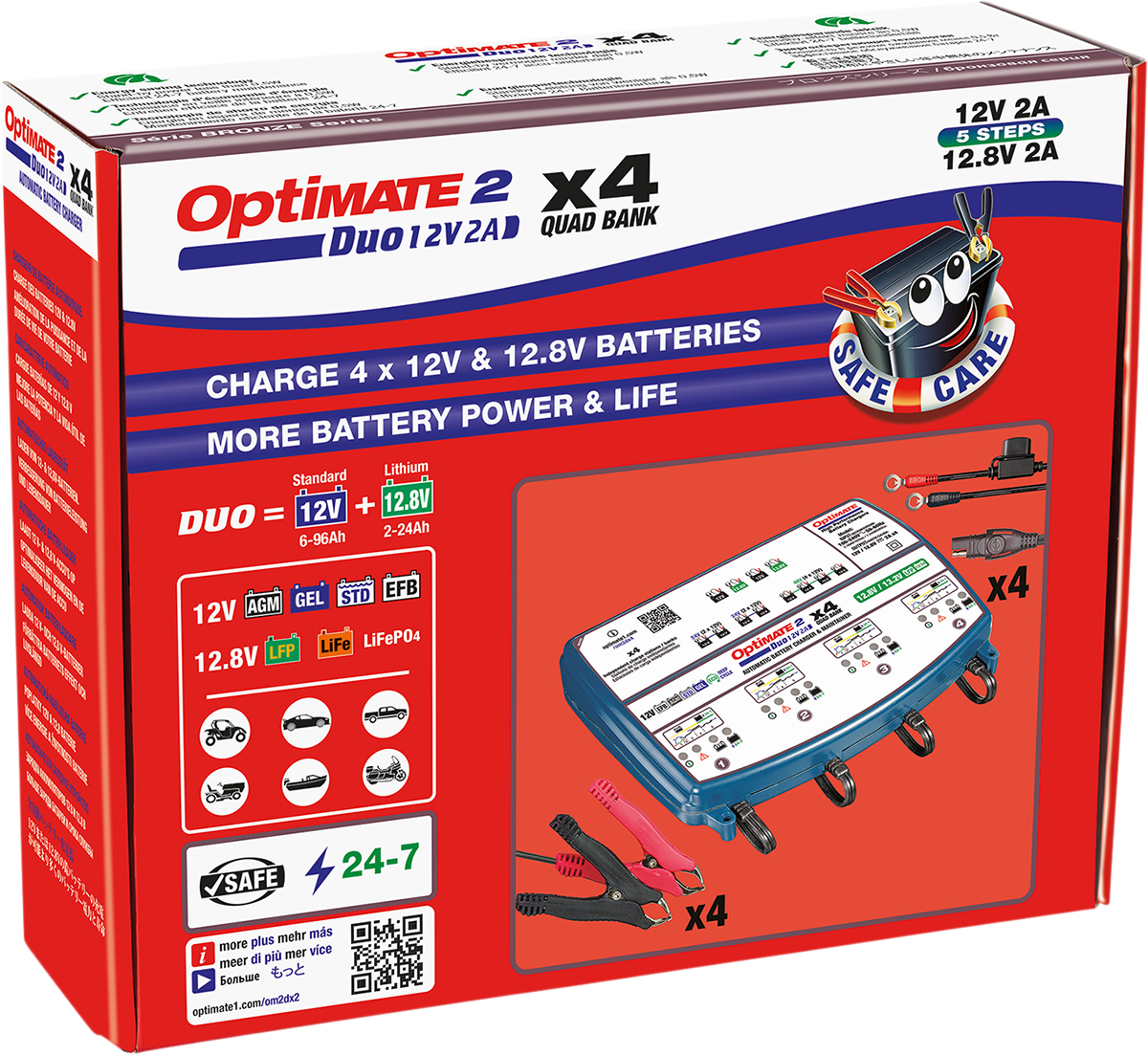 OptiMate™ 2 Duo Bronze Series Battery Charger