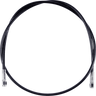 Universal XR Brake Line - 70" - Black w/ Chrome Fittings