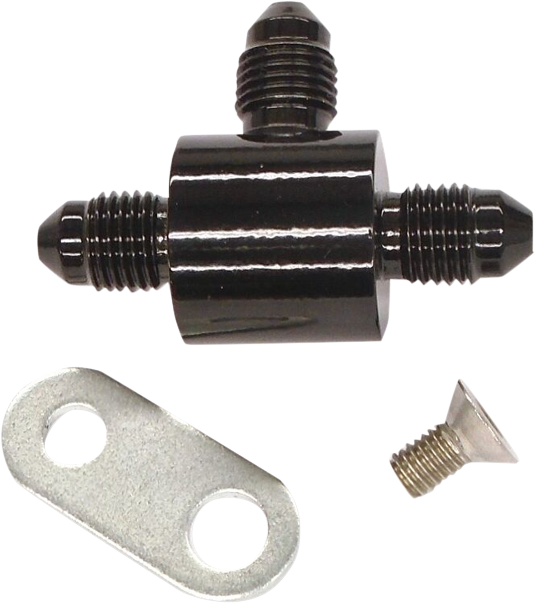 T-Block with Bracket - AN3 - Black