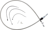 Polished Stainless Quick Connect Upper Clutch Cable - 52"