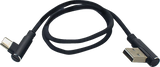 18" 90° Male USB to 90° Male USB-C Phone Charging Cable