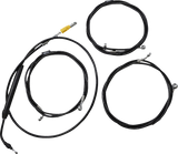 Standard Black Vinyl Handlebar Cable/Brake Line Kit — Ape Hanger