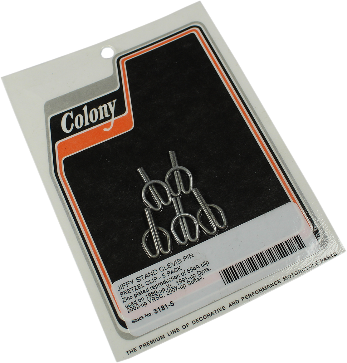 Jiffy Stand Clevis Pin Pretzel Clips