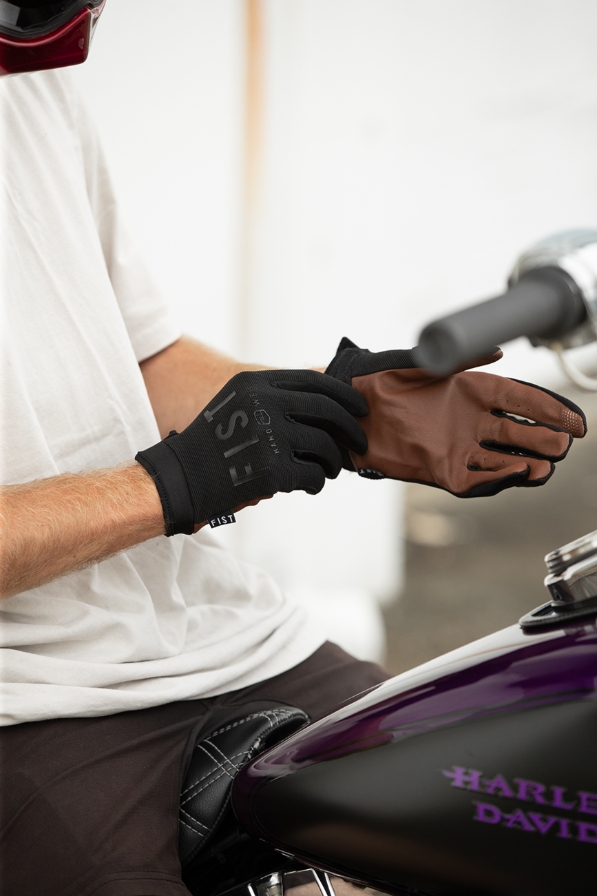 Moto Hybrid Leather Road Gloves