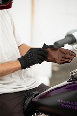 Moto Hybrid Leather Road Gloves