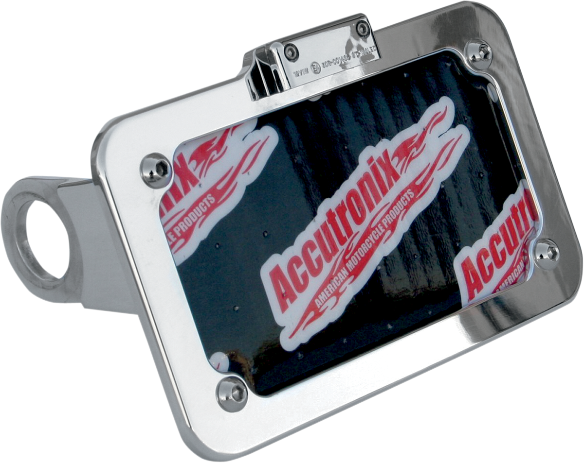 Side Mount License Plate with LED Tag Light