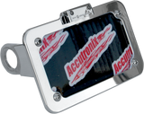 Side Mount License Plate with LED Tag Light