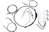 Complete Black Vinyl Handlebar Cable/Line Kit for Ape Hangers
