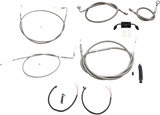 Complete Stainless Braided Handlebar Cable/Brake Line Kit — Cable Kit