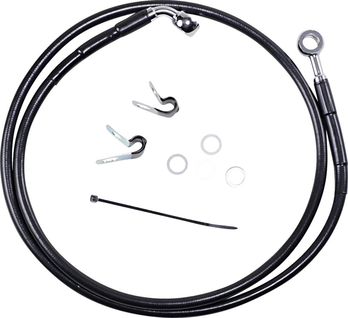 Extended Length Black Vinyl Brake Line Kit [2/2]
