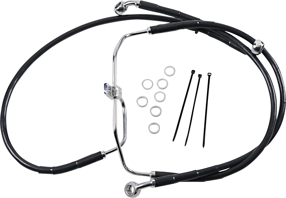 Extended Length Black Vinyl Brake Line Kit [2/2]