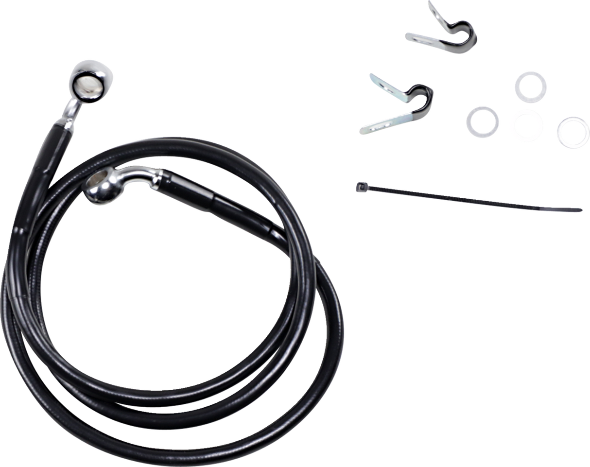 Extended Length Black Vinyl Brake Line Kit [2/2]