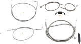 Standard Stainless Braided Handlebar Cable/Brake Line Kit