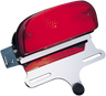 Custom Fat Bob-Style Taillight and Chrome Bracket Assembly