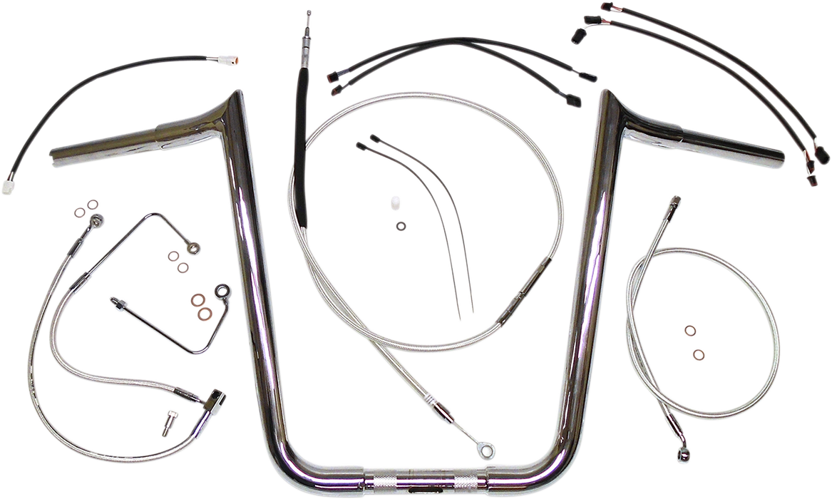Sterling Chromite II® Designer Handlebar Installation Kit - 12"-14" - '16-'17 Softail